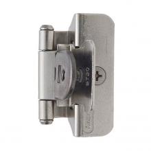 Amerock BPR8701G10 - 1/4 in (6 mm) Overlay Double Demountable Satin Nickel Hinge - 2 Pack