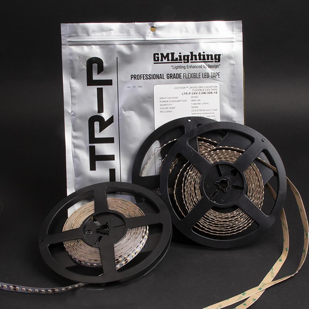 LEDTask™ 2020 12VDC LTR-P Pro Series Indoor Location LED Tape - 98&#39;-6&#34; Reel