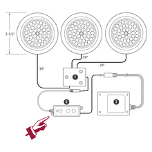 GM Lighting DPDS-B - DP Series Puck Light Dimmer