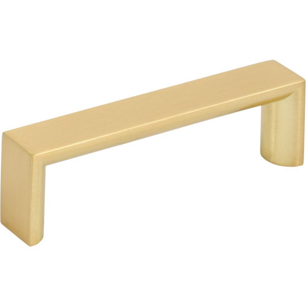 96 mm Center-to-Center Brushed Gold Walker 1 Cabinet Pull