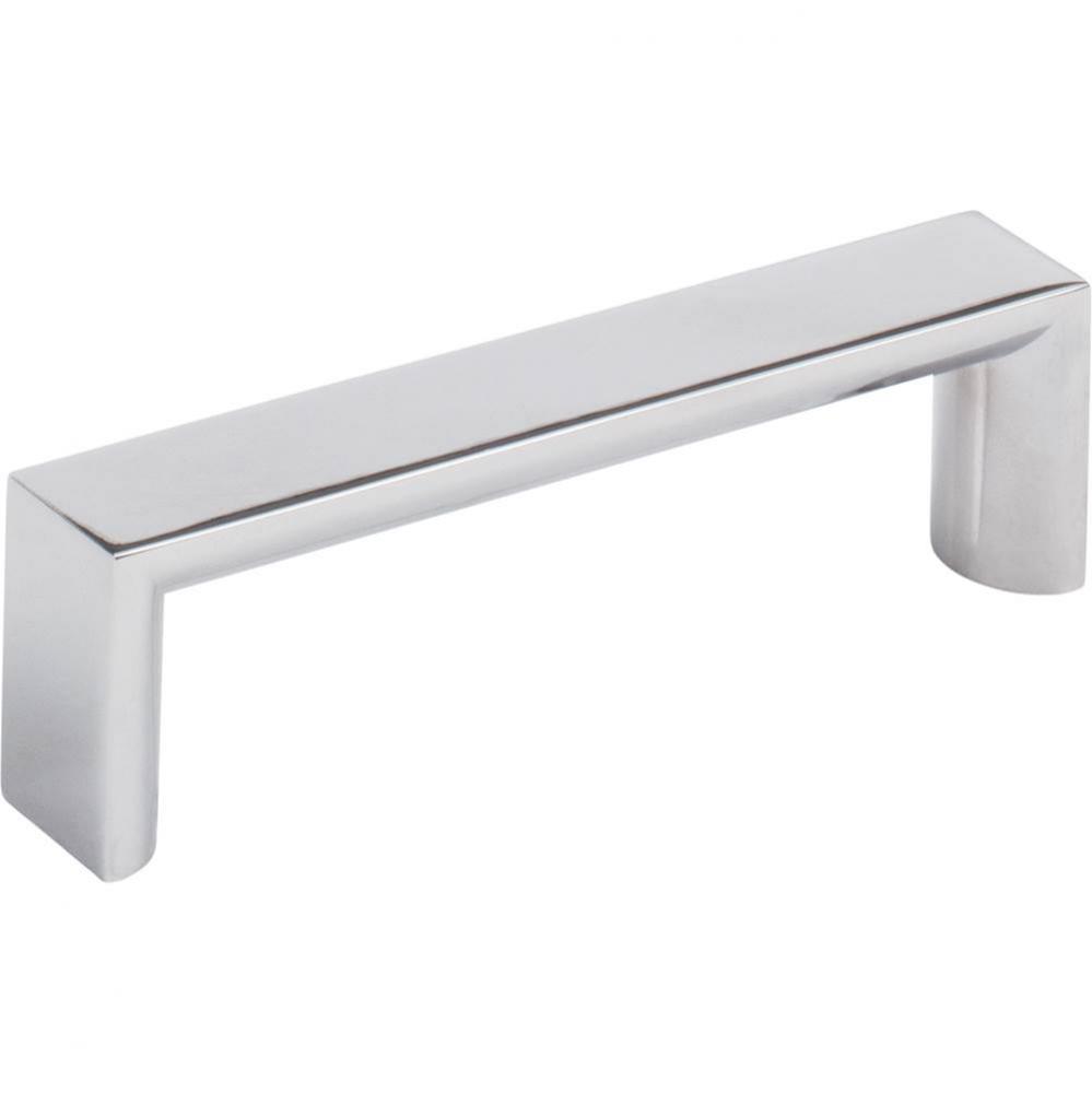 96 mm Center-to-Center Polished Chrome Walker 1 Cabinet Pull