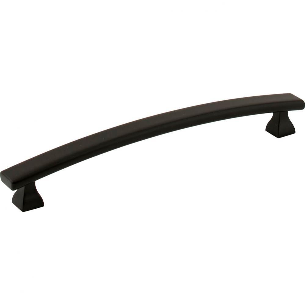 160 mm Center-to-Center Matte Black Square Hadly Cabinet Pull