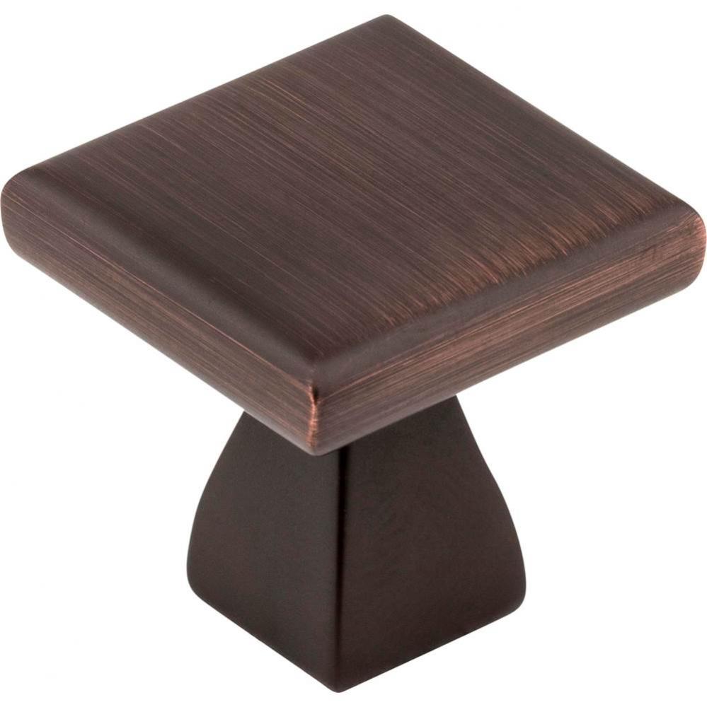 1&apos;&apos; Overall Length Brushed Oil Rubbed Bronze Square Hadly Cabinet Knob