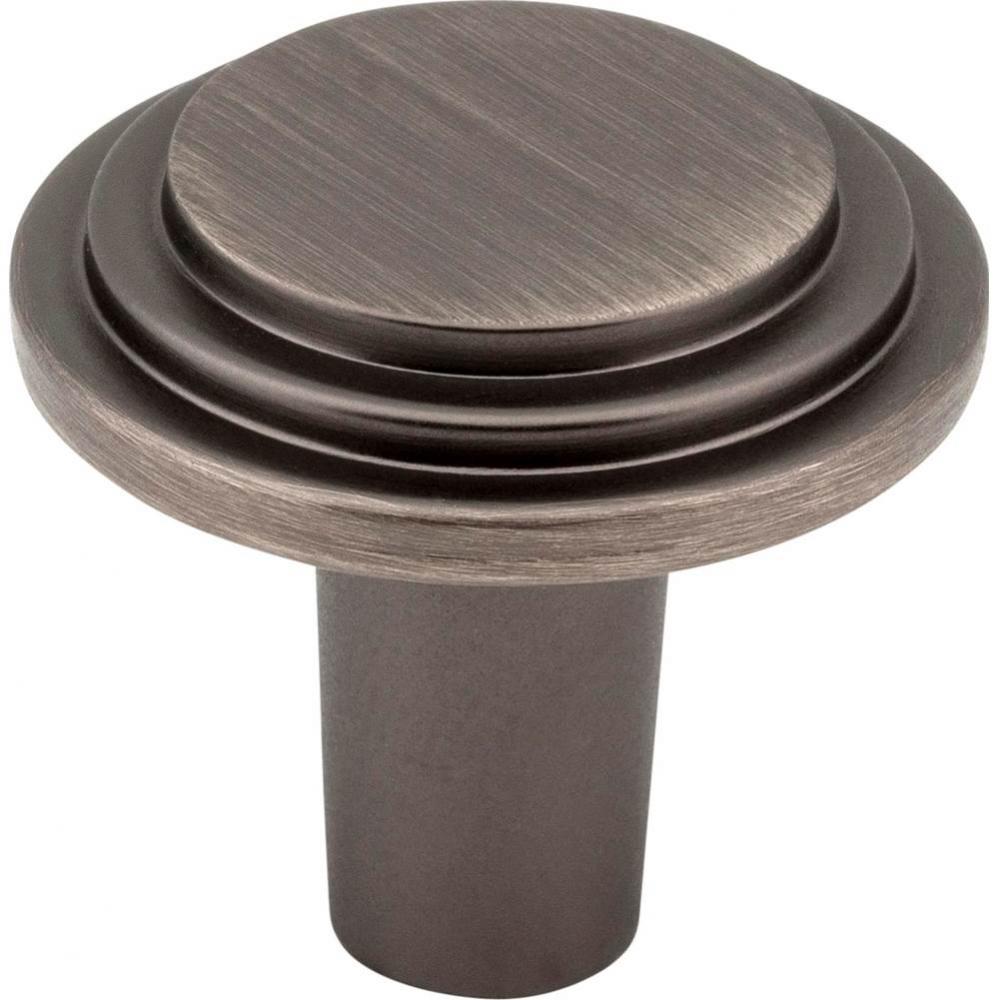 1-1/8&apos;&apos; Diameter Brushed Pewter Round Calloway Cabinet Knob