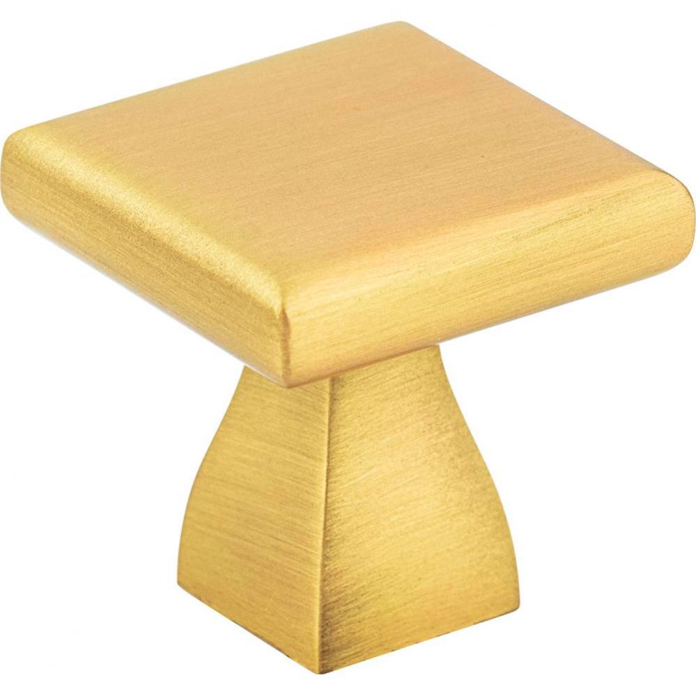 1&apos;&apos; Overall Length Brushed Gold Square Hadly Cabinet Knob