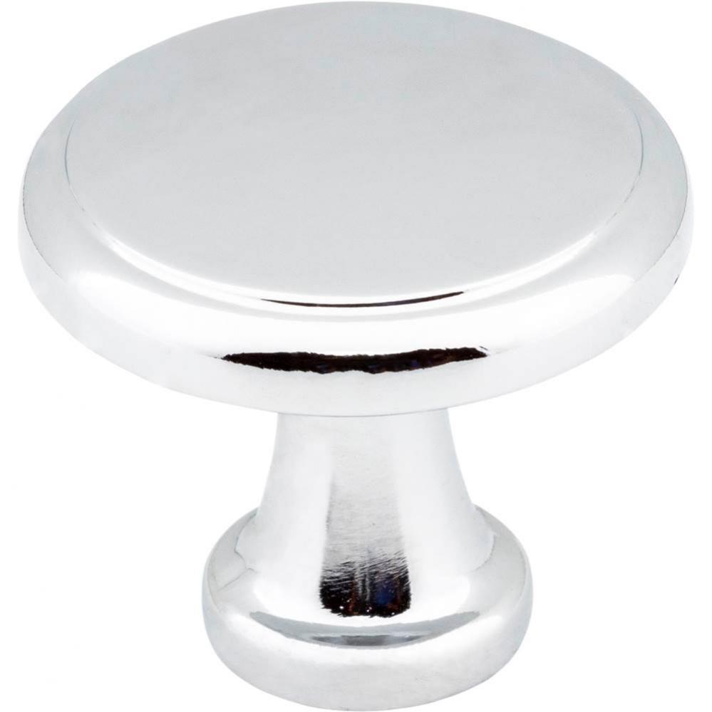 1-3/16&apos;&apos; Diameter Polished Chrome Kenner Cabinet Mushroom Knob