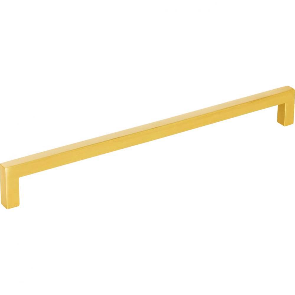 224 mm Center-to-Center Brushed Gold Square Stanton Cabinet Bar Pull
