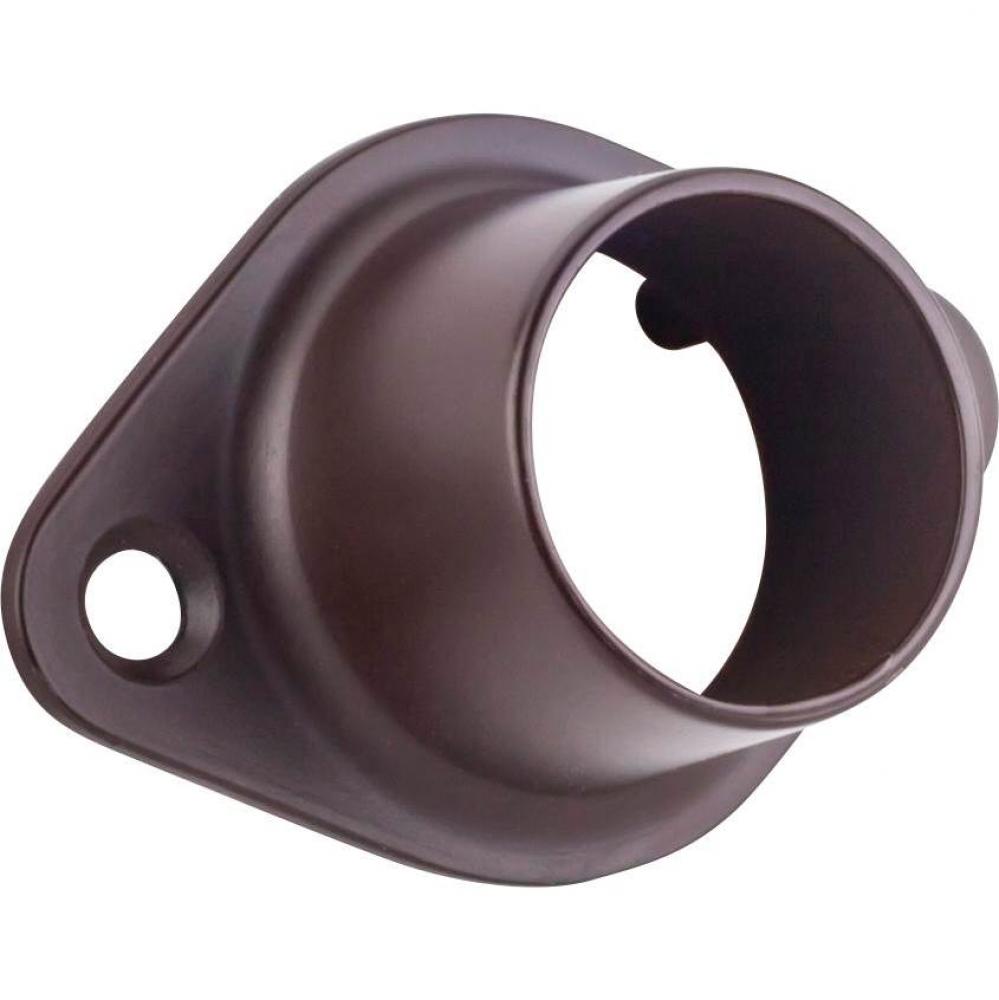 Dark Bronze Closed Screw-In Mounting Bracket for 1&apos;&apos; Round Closet Rods