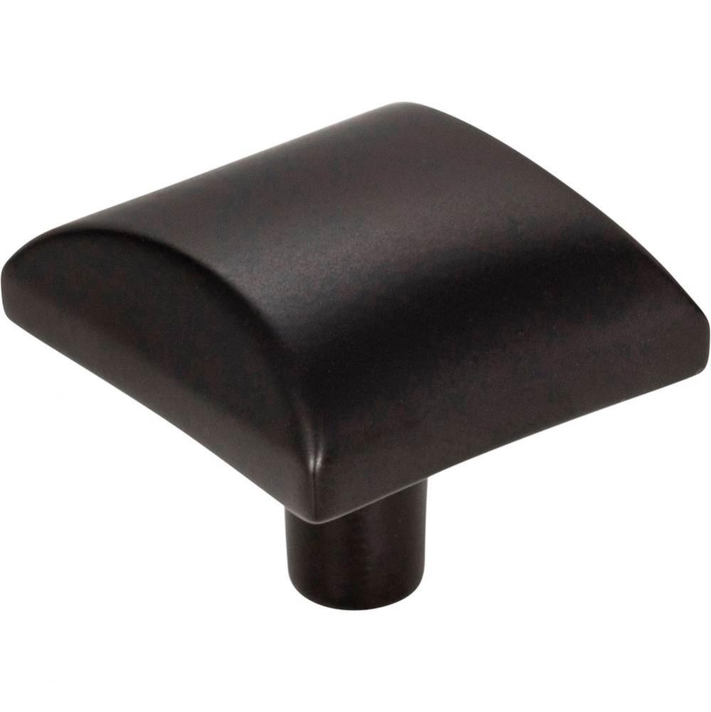 1-1/8&apos;&apos; Overall Length Matte Black Square Glendale Cabinet Knob