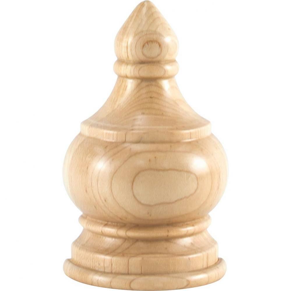 2-3/4&apos;&apos; W x 1-3/8&apos;&apos; D x 4-1/2&apos;&apos; H Alder Transition Finial