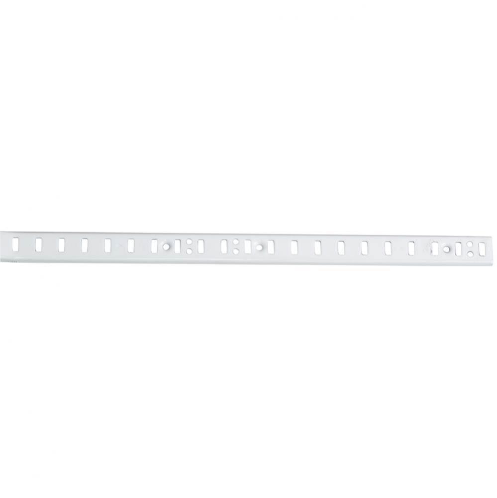 96&apos;&apos; White Single-Track Shelf Standard