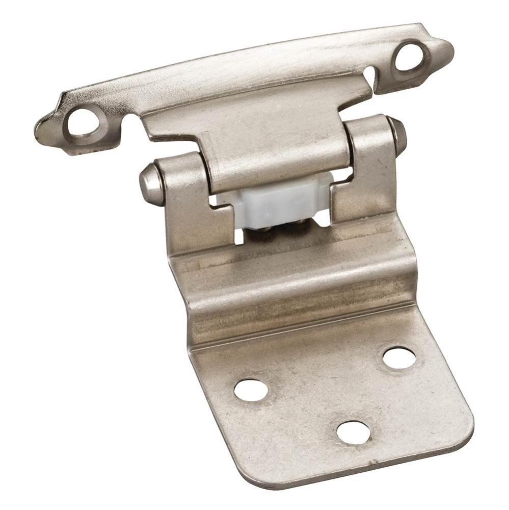 Traditional 3/8&apos;&apos; Inset Hinge with Semi-Concealed Frame Wing - Satin Nickel