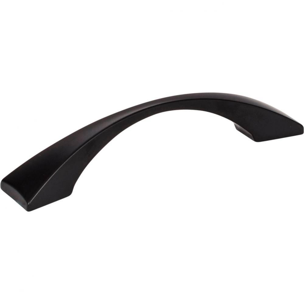 96 mm Center-to-Center Matte Black Square Glendale Cabinet Pull