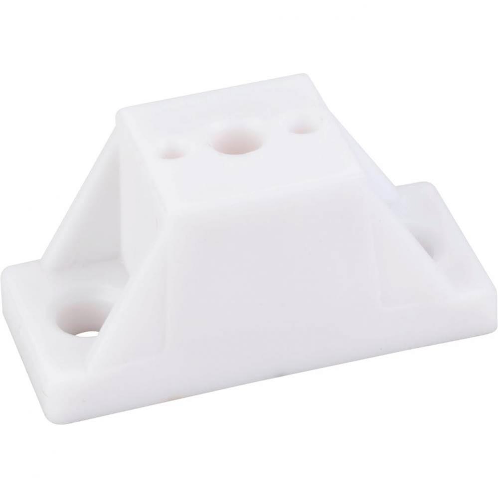 White 7/8&apos;&apos; Spacer x 1-7/8&apos;&apos; Overall Width - Holes are 1-3/8&apos;&apos; Cente