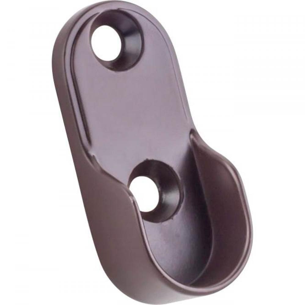 Dark Bronze Screw-In Mounting Bracket for Oval Closet Rods