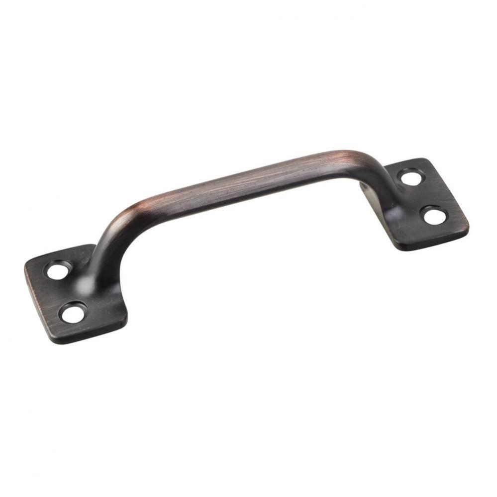 Sash Pull  4-1/16&apos;&apos; x 1-1/8&apos;&apos; in Dark Brushed Antique Copper Finish