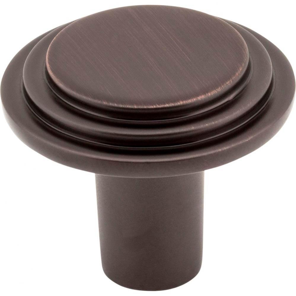 1-1/4&apos;&apos; Diameter Brushed Oil Rubbed Bronze Round Calloway Cabinet Knob