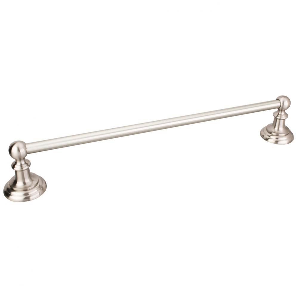 Fairview Satin Nickel 24&apos;&apos; Single Towel Bar - Retail Packaged