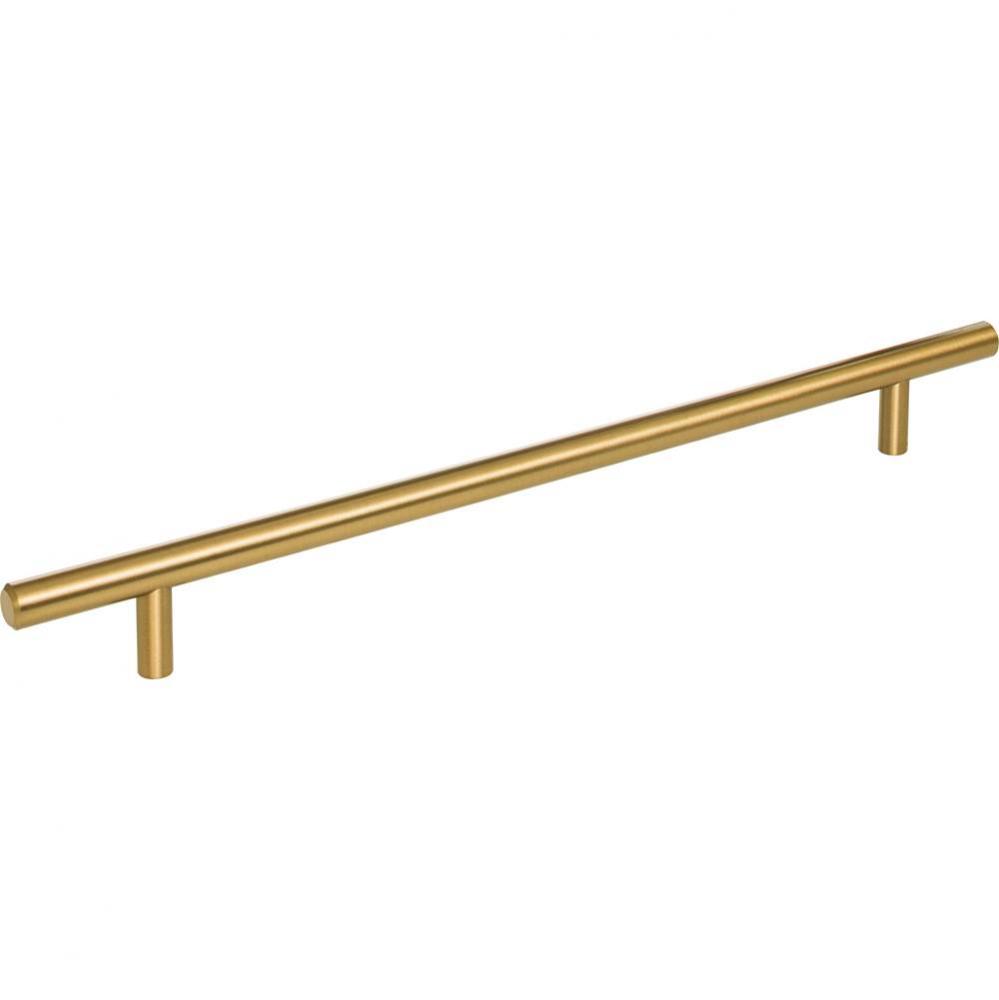 256 mm Center-to-Center Satin Bronze Naples Cabinet Bar Pull