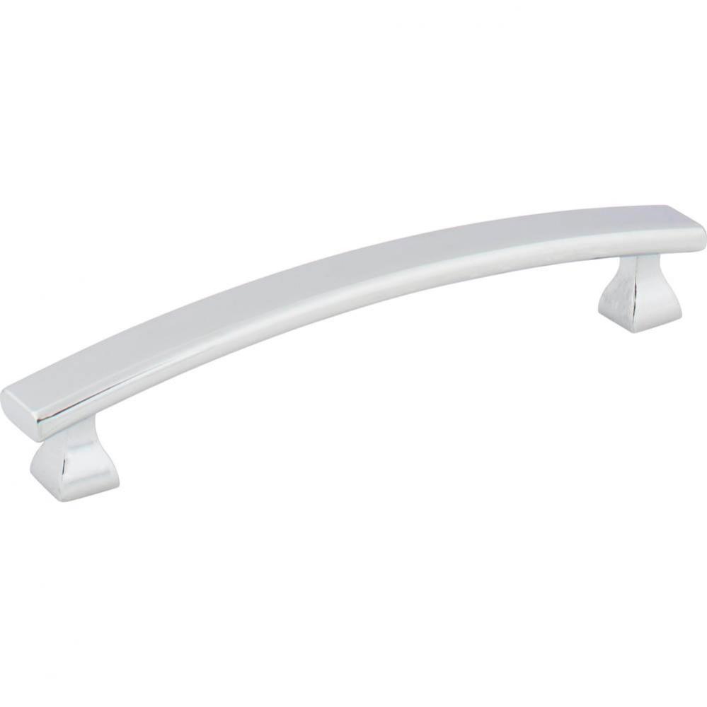 128 mm Center-to-Center Polished Chrome Square Hadly Cabinet Pull