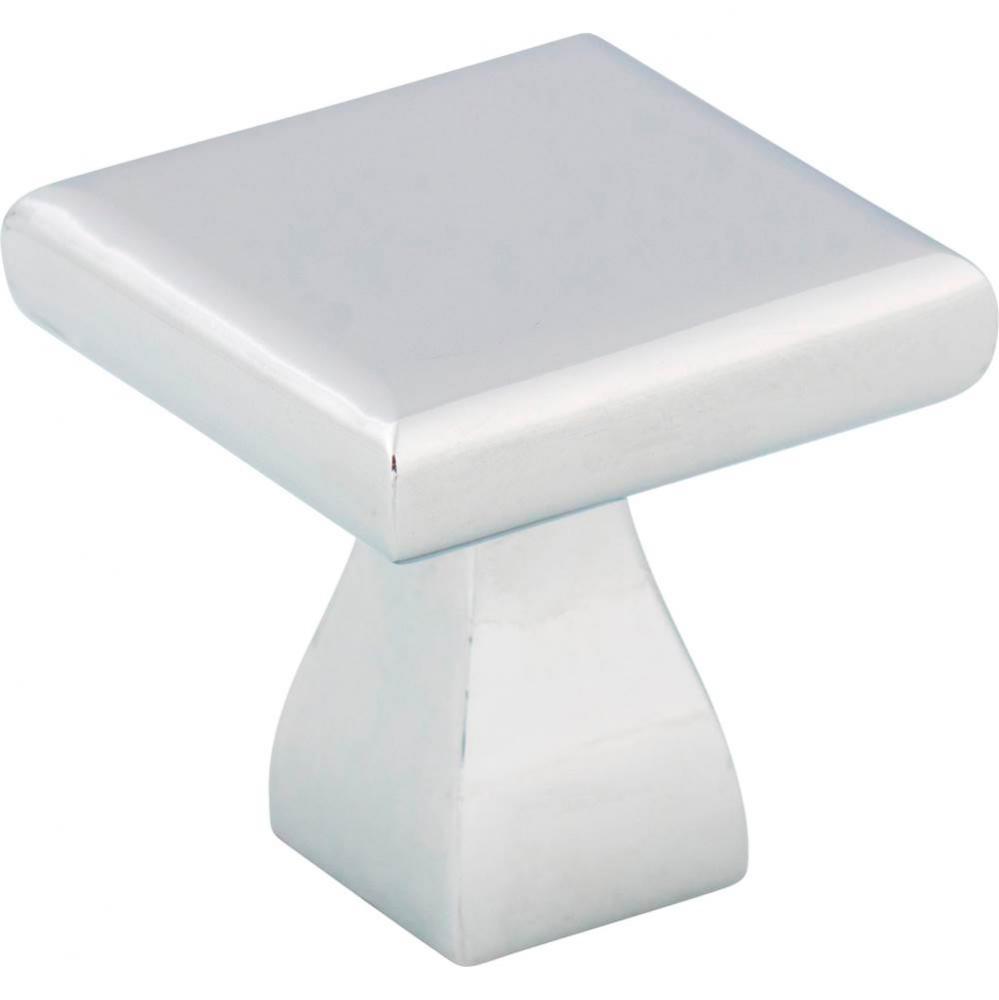 1&apos;&apos; Overall Length Polished Chrome Square Hadly Cabinet Knob