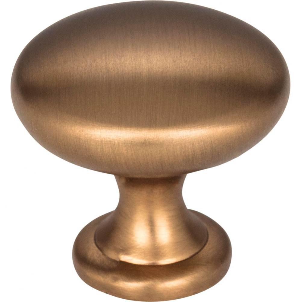 1-3/16&apos;&apos; Diameter Satin Bronze Madison Cabinet Mushroom Knob