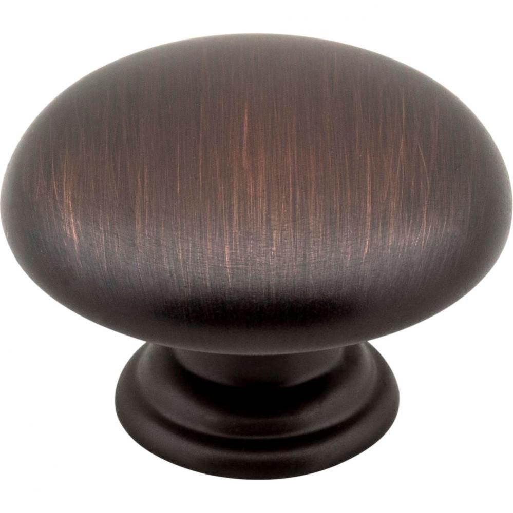 1-3/16&apos;&apos; Diameter Brushed Oil Rubbed Bronze Gatsby Cabinet Mushroom Knob