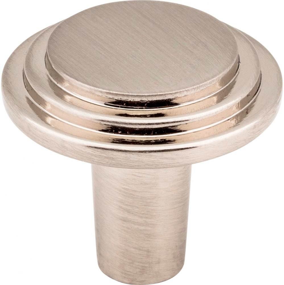 1-1/8&apos;&apos; Diameter Satin Nickel Round Calloway Cabinet Knob