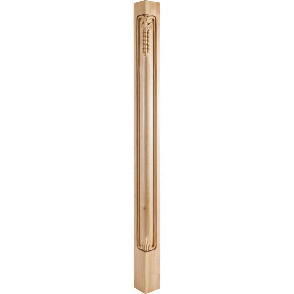 2-3/4&apos;&apos; W x 2-3/4&apos;&apos; D x 42&apos;&apos; H Rubberwood Grape Corner Post