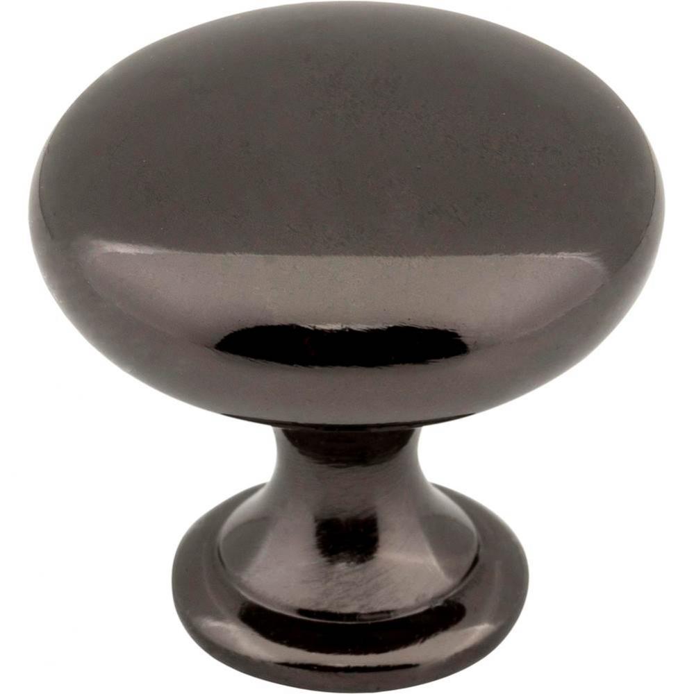 1-3/16&apos;&apos; Diameter Black Nickel Madison Cabinet Mushroom Knob