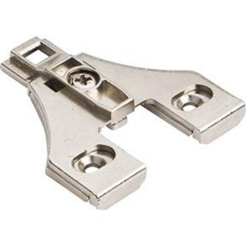 Heavy Duty 3 mm Cam Adj Zinc Die Cast Plate No Screws Recommended for 125 degree Hinge for 500 Ser