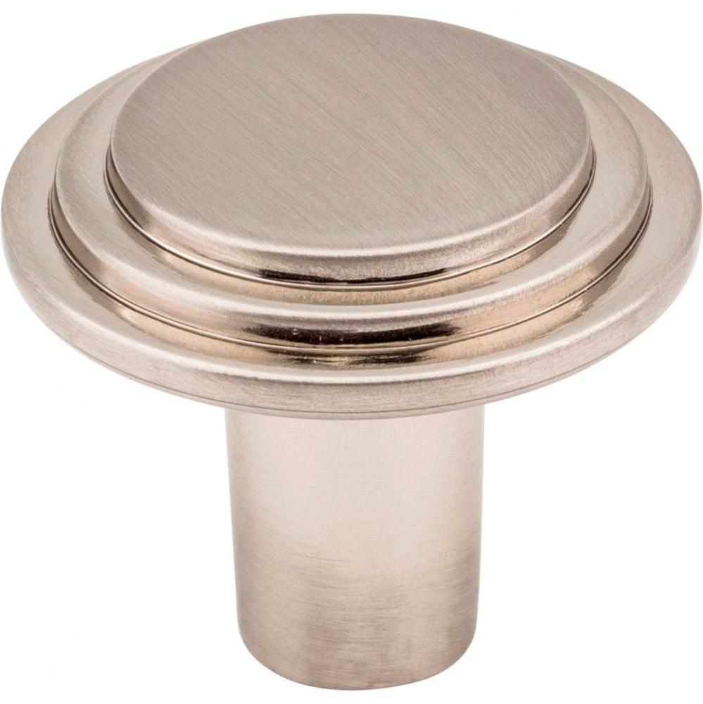 1-1/4&apos;&apos; Diameter Satin Nickel Round Calloway Cabinet Knob