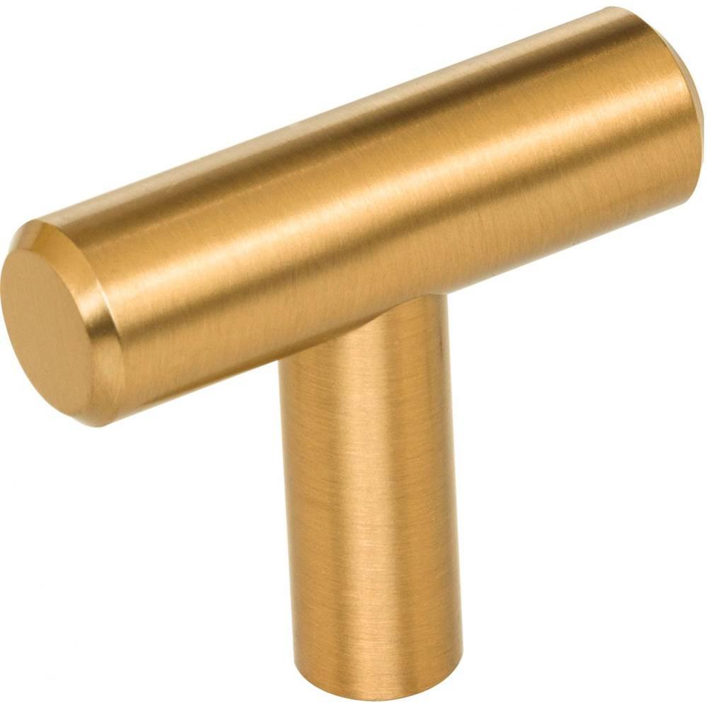 1-9/16&apos;&apos; Overall Length Satin Bronze Naples Cabinet &apos;&apos;T&apos;&apos; Knob