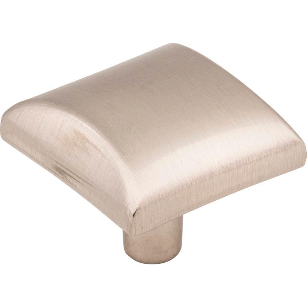 1-1/8&apos;&apos; Overall Length Satin Nickel Square Glendale Cabinet Knob