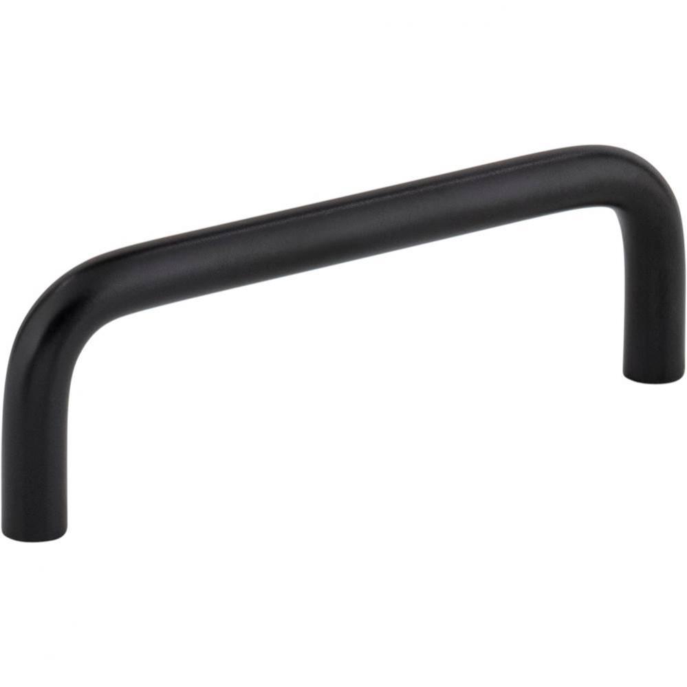 3-1/2&apos;&apos; Center-to-Center Matte Black Torino Cabinet Wire Pull