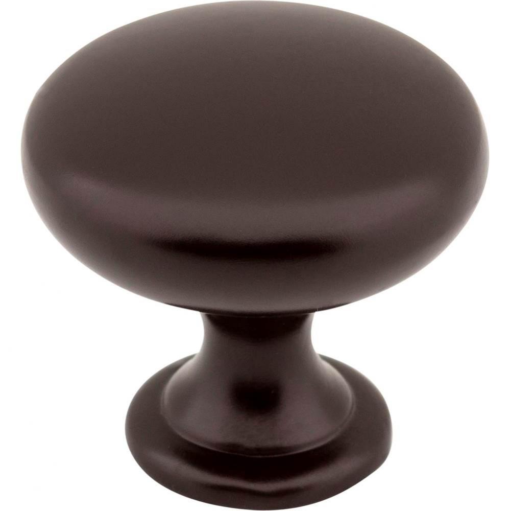 1-3/16&apos;&apos; Diameter Dark Bronze Madison Cabinet Mushroom Knob