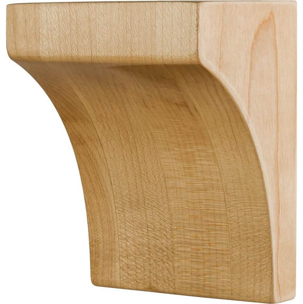 3&apos;&apos; W x 2-1/2&apos;&apos; D x 4&apos;&apos; H Alder Minimalist Corbel