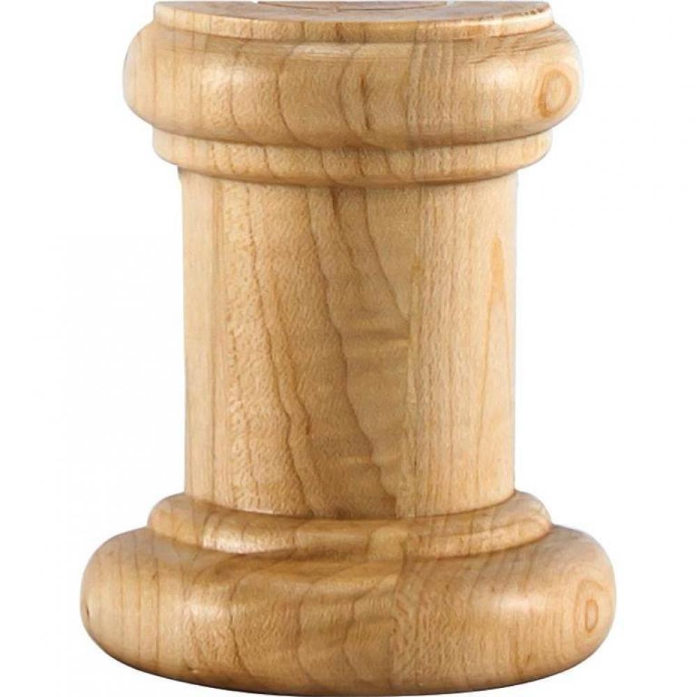 2-1/2&apos;&apos; W x 1-1/4&apos;&apos; D x 3&apos;&apos; H Maple Half Round Spool