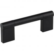 Hardware Resources 645-96MB - 96 mm Center-to-Center Matte Black Knox Cabinet Bar Pull