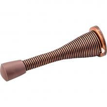 Hardware Resources DS04-DBAC - 3'' Spring Door Stop with Rubber Tip - Dark Brushed Antique Copper