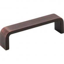 Hardware Resources 193-96DBAC - 96 mm Center-to-Center Brushed Oil Rubbed Bronze Square Asher Cabinet Pull