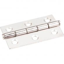 Hardware Resources 33527BN - Bright Nickel 2-1/2'' x 1-1/2'' Single Half Swaged Butt Hinge