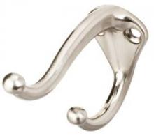 Hardware Resources RH02-SN - 1-1/16'' x 1-1/2'' Robe/Coat/Hat Hook.  Finish: Satin Nickel