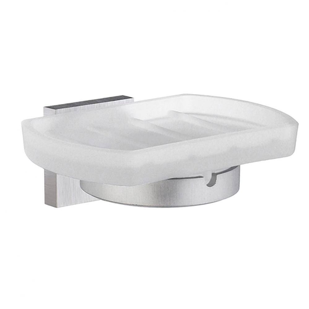 House Soap Dish Frstd Glass Bc