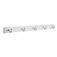 Smedbo BX1015 - Rack 5 Hook Polished Chrome/White Mdf