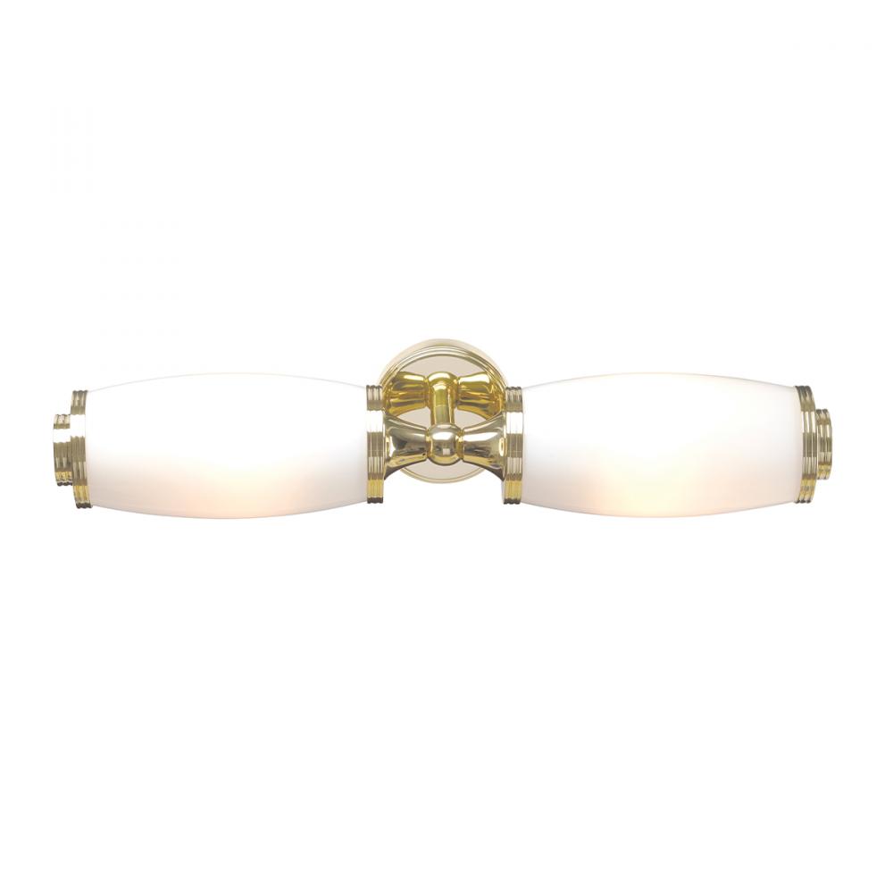 Eliot 2 Light Bath Light in Polished Brass