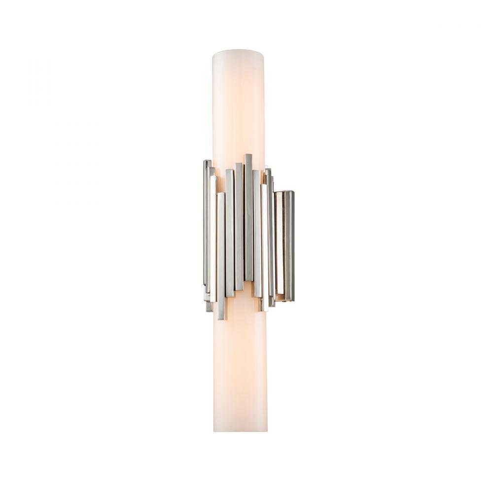 Marvel 1 Light Bath Light in Polished Nickel