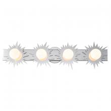 Lucas McKearn BB90417PC-4 - Soleil 4 Light Bath Bar Vanity Light In Chrome