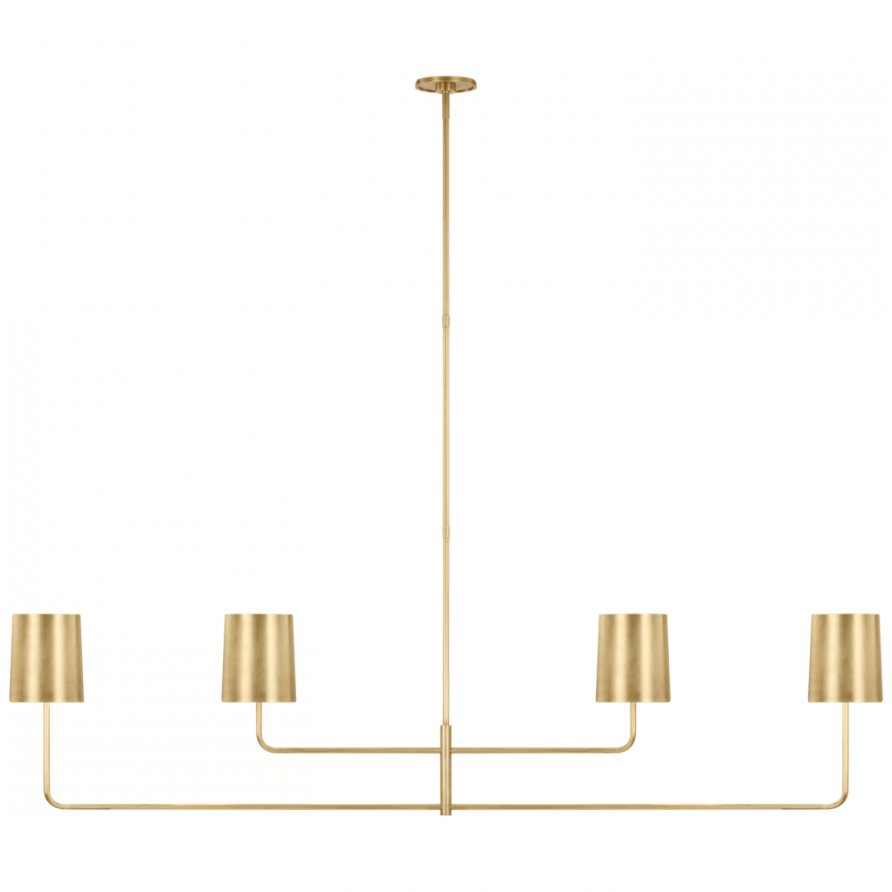 Go Lightly 70&#34; Four Light Linear Chandelier