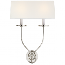 Visual Comfort & Co. Signature Collection RL CHD 1612PN-L - Symmetric Twist Double Sconce